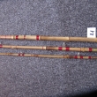č 21 - 3 dílný světlý bambus- Ryna- oka drátěná-vývaz červený-patentní zámek- 3 díly a 150 cm celkem 450 cm- cena 1950 Kč